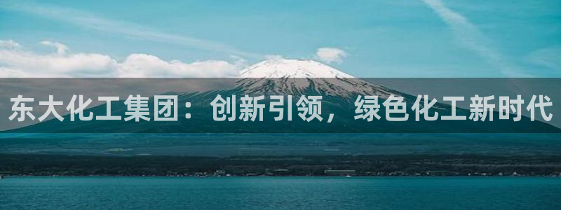 球盟会登陆：东大化工集团：创新引领，绿色化工新时代